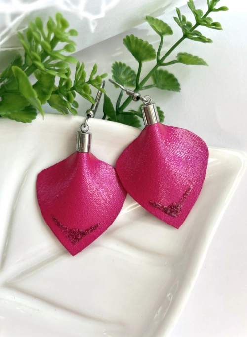 Csillafény fülbevaló-pink2