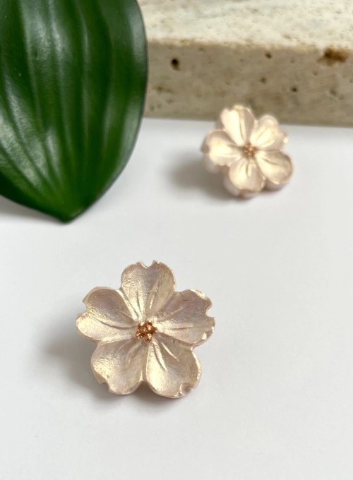Rosegold cseresznyevirág fülbevaló