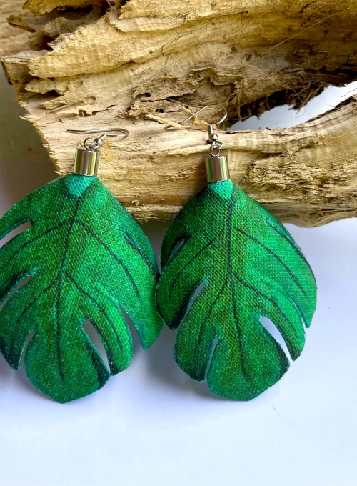 Philodendron maxi fülbevaló