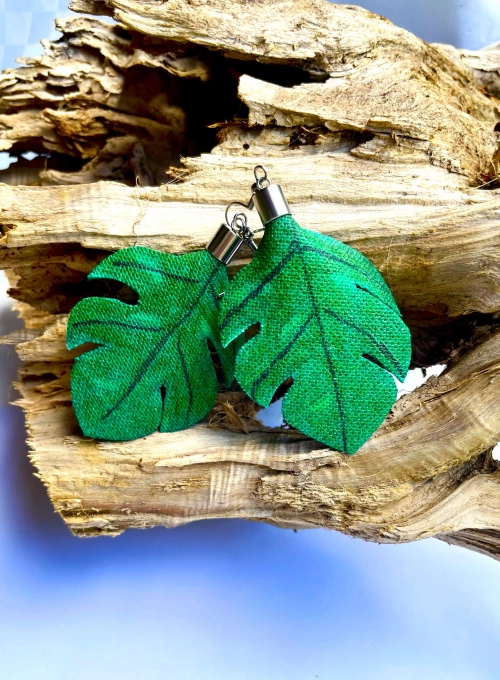 Philodendron midi fülbevaló