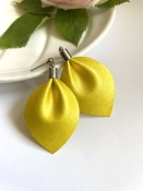 Lélekcsepp fülbevaló - Citrusfény (citromsárga)